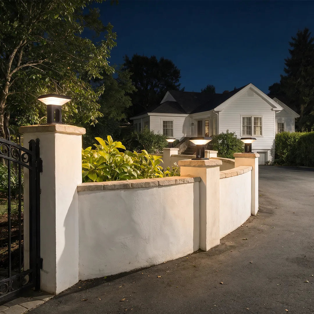 Gate Pillar Lights Modern Low-Profile Outdoor Light