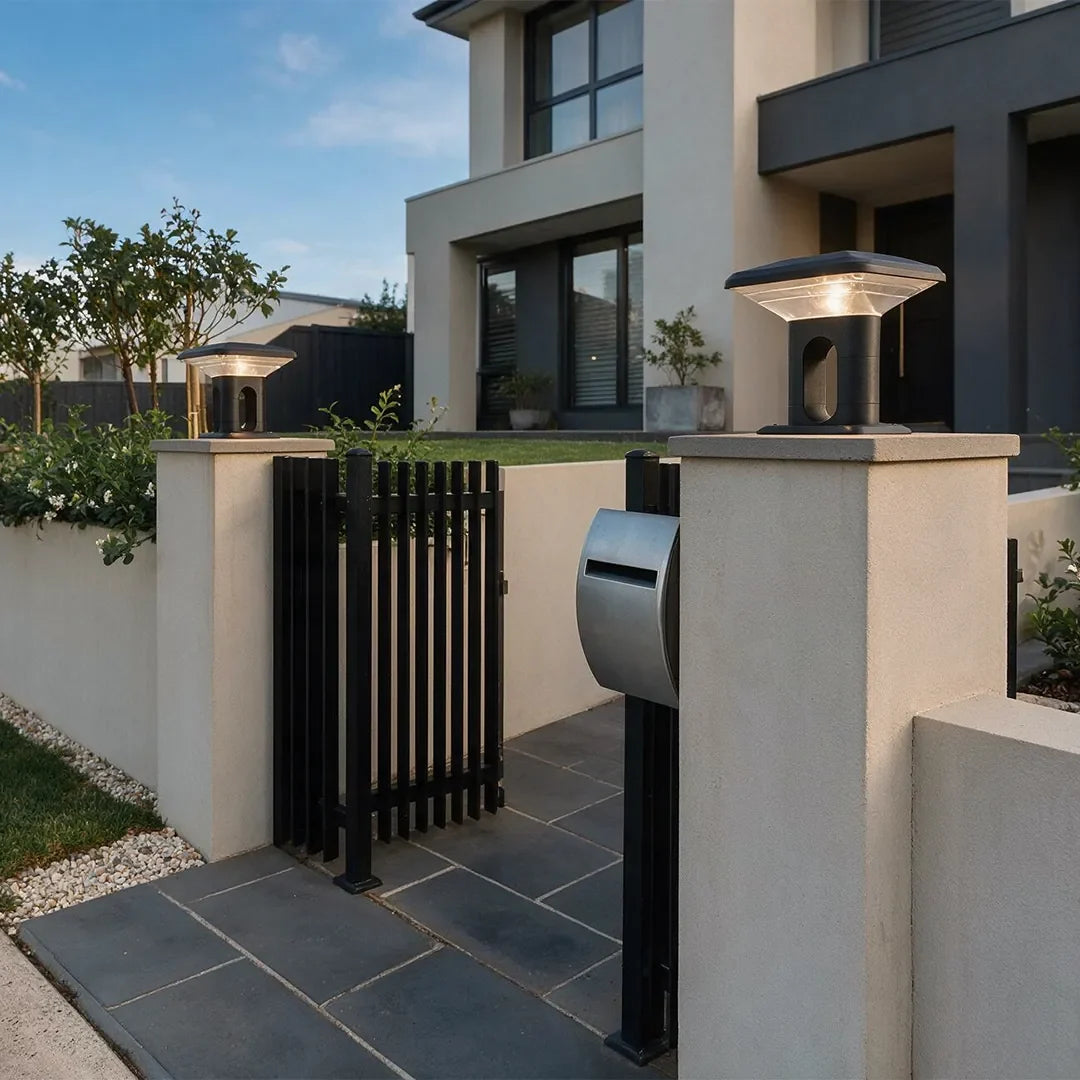 Gate Pillar Lights Modern Low-Profile Outdoor Light