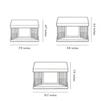 [Open-Box]Solar Pillar Lights Waterproof LED Glass Acrylic Modern Light