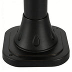 Solar Powered Lawn Lights Modern Black LED Landscape Lighting