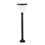 Solar Powered Lawn Lights Modern Black LED Landscape Lighting