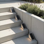 Solar Powered Lights for Steps Modern Waterproof Triangle Ladder Light