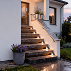 Solar Powered Lights for Steps Modern Waterproof Triangle Ladder Light