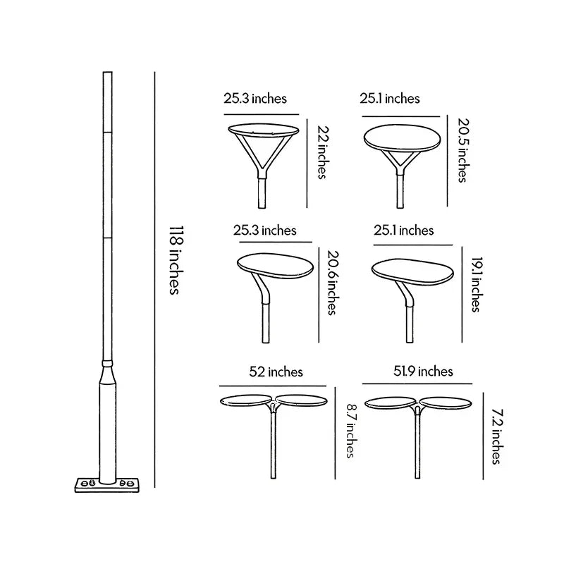 Post Outdoor Light Modern Outdoor Garden Street Light