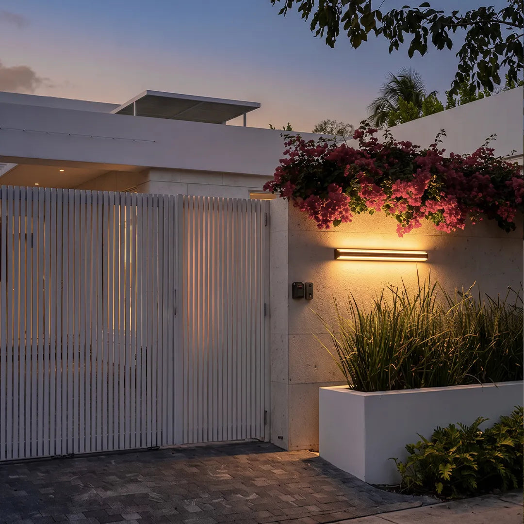 Modern Outdoor Sconce LED Architectural Slim Linear Light