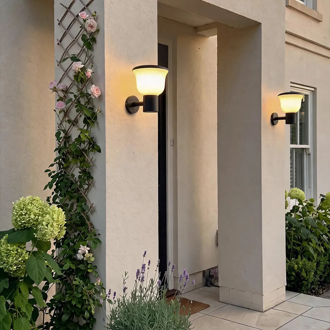 Modern Outdoor Wall Lights Rounded Cup-Shaped Light