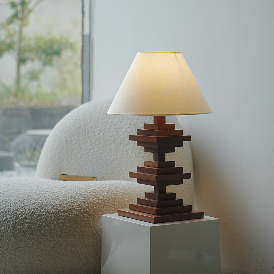 Solid Wood Table Lamps American Retro Full-Spectrum Lamp