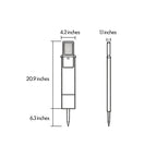 2 PCS Solar Stake Light Dusk-to-Dawn Outdoor Ground Light