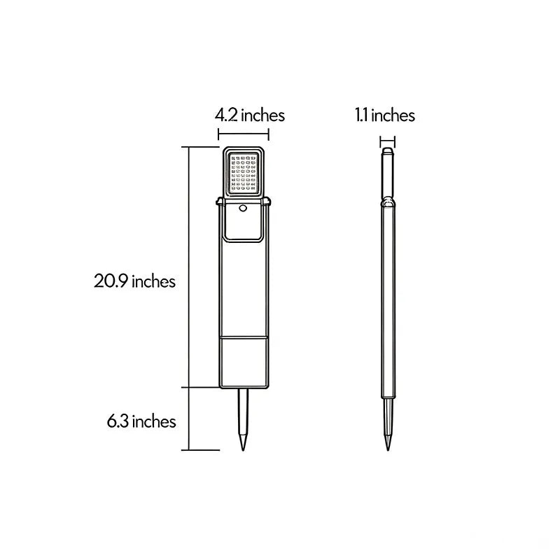 2 PCS Solar Stake Light Dusk-to-Dawn Outdoor Ground Light