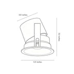 【4 PCS】Spotlights for Ceiling Recessed Anti-Glare Aluminum Light