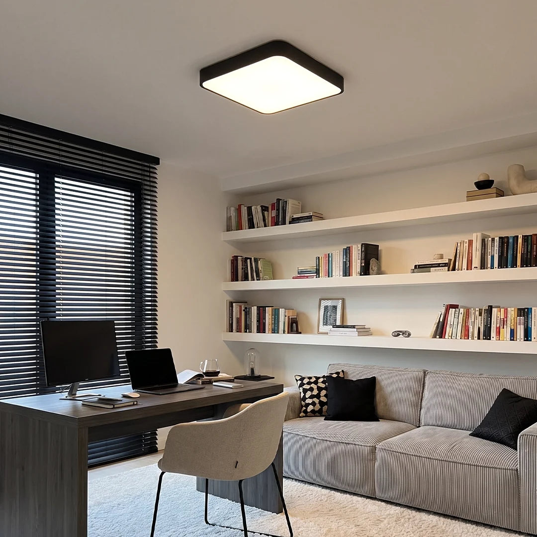 Square Ceiling Light Modern Metal Decorated LED Light
