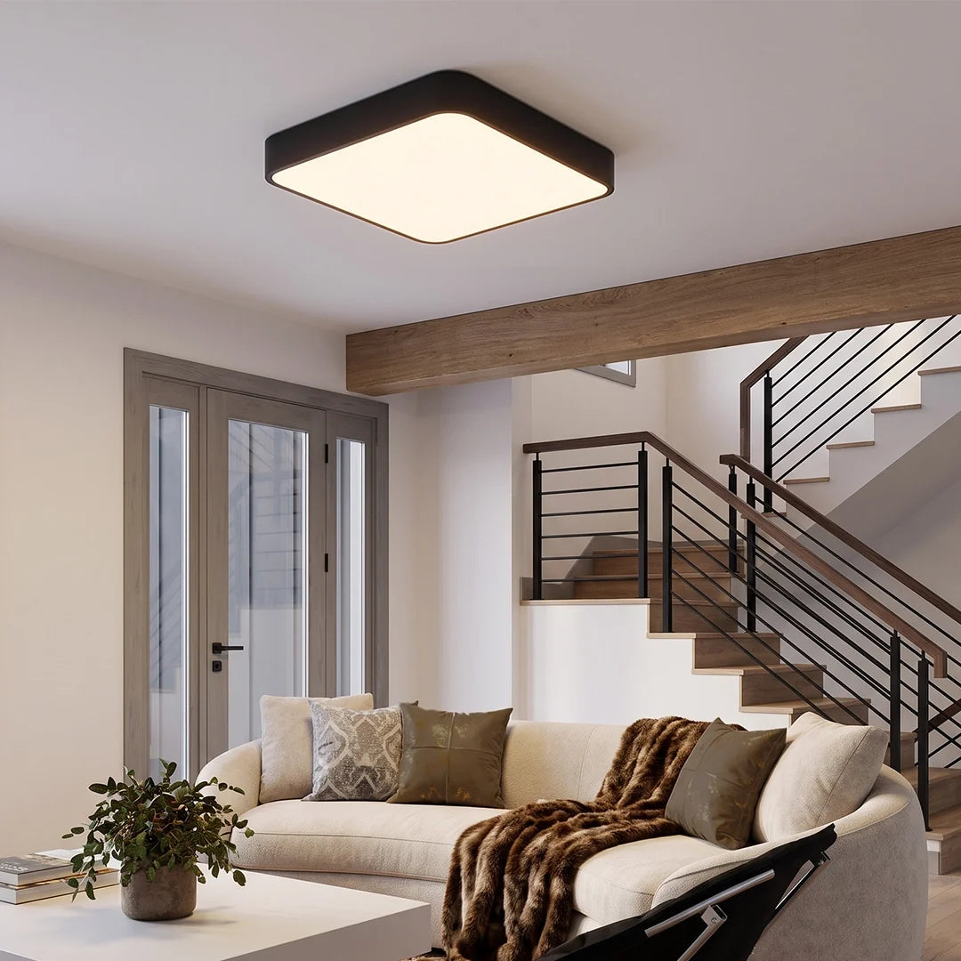 Square Ceiling Light Modern Metal Decorated LED Light