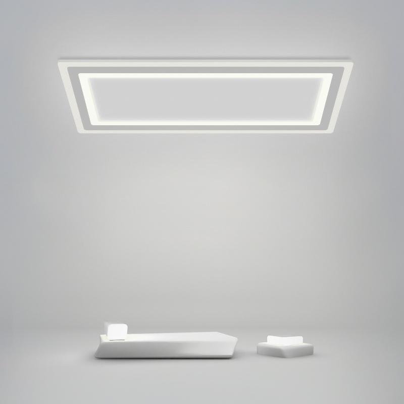 Square Flush Mount Light Modern Embedded White Ceiling Light