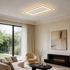 Square Flush Mount Light Modern Embedded White Ceiling Light