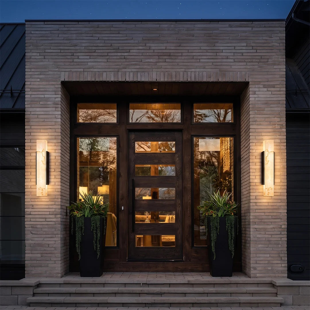 Square Outdoor Wall Lights LED Cloud Stone Waterproof Lamp