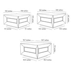 Square Pillar Lights Modern Creative Cube LED Solar Fence Post Light