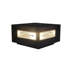 Square Pillar Lights Modern Creative Cube LED Solar Fence Post Light
