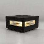 Square Pillar Lights Modern Creative Cube LED Solar Fence Post Light