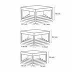 [Open-Box]Square Pillar Lights Creative Waterproof Black Modern Light