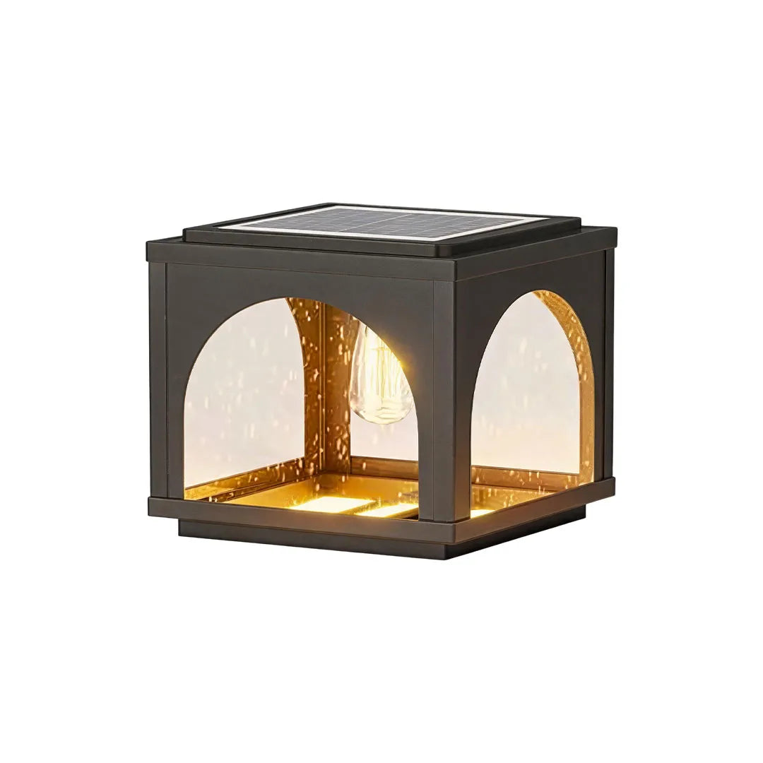 Solar Outdoor Pillar Lights Modern E27 Courtyard Lights