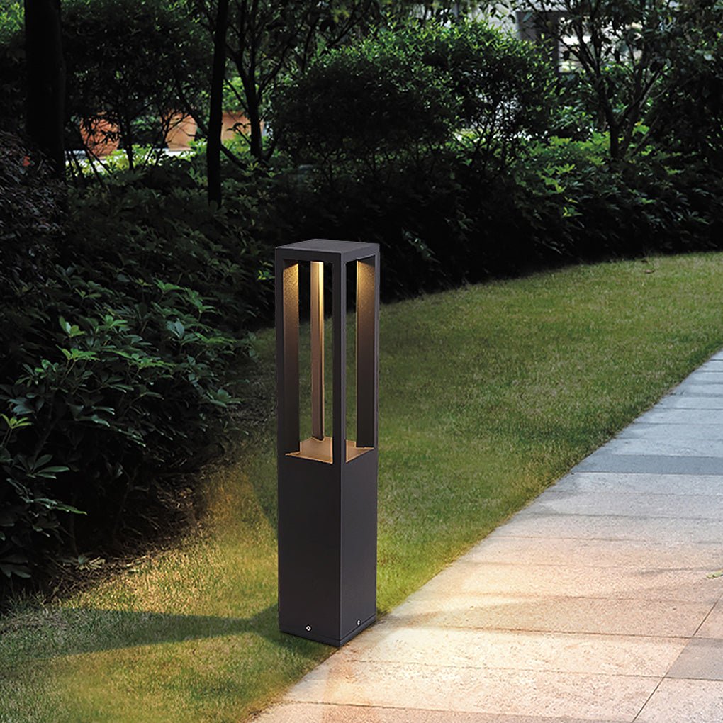 Square Stainless Steel LED Outdoor Landscape Lawn Light