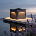 Stainless Steel Outdoor Pillar Lights Minimalist Square Light