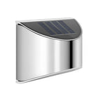 Stainless Steel Wall Lamp Waterproof Silver Solar Light