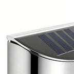 Stainless Steel Wall Lamp Waterproof Silver Solar Light
