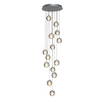 Staircase Hanging Chandelier Modern Crystal Round Ball Light