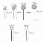 10-Piece Solar Dandelion Pathway Lights LED Outdoor Garden Lighting Set