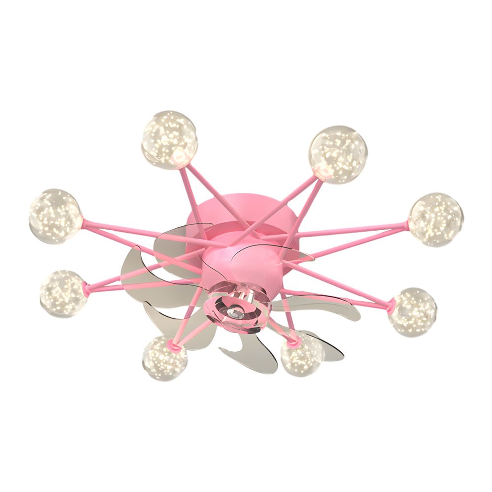 Stars Creative Balls 3 Step Dimming Modern Ceiling Fans