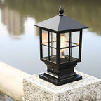 [Open-Box]Stone Light Pillar Traditional Black Waterproof LED Light