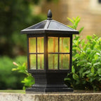 [Open-Box]Stone Light Pillar Traditional Black Waterproof LED Light