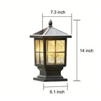 [Open-Box]Stone Light Pillar Traditional Black Waterproof LED Light