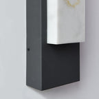 Stone Texture Wall Light Waterproof LED Black Modern Light