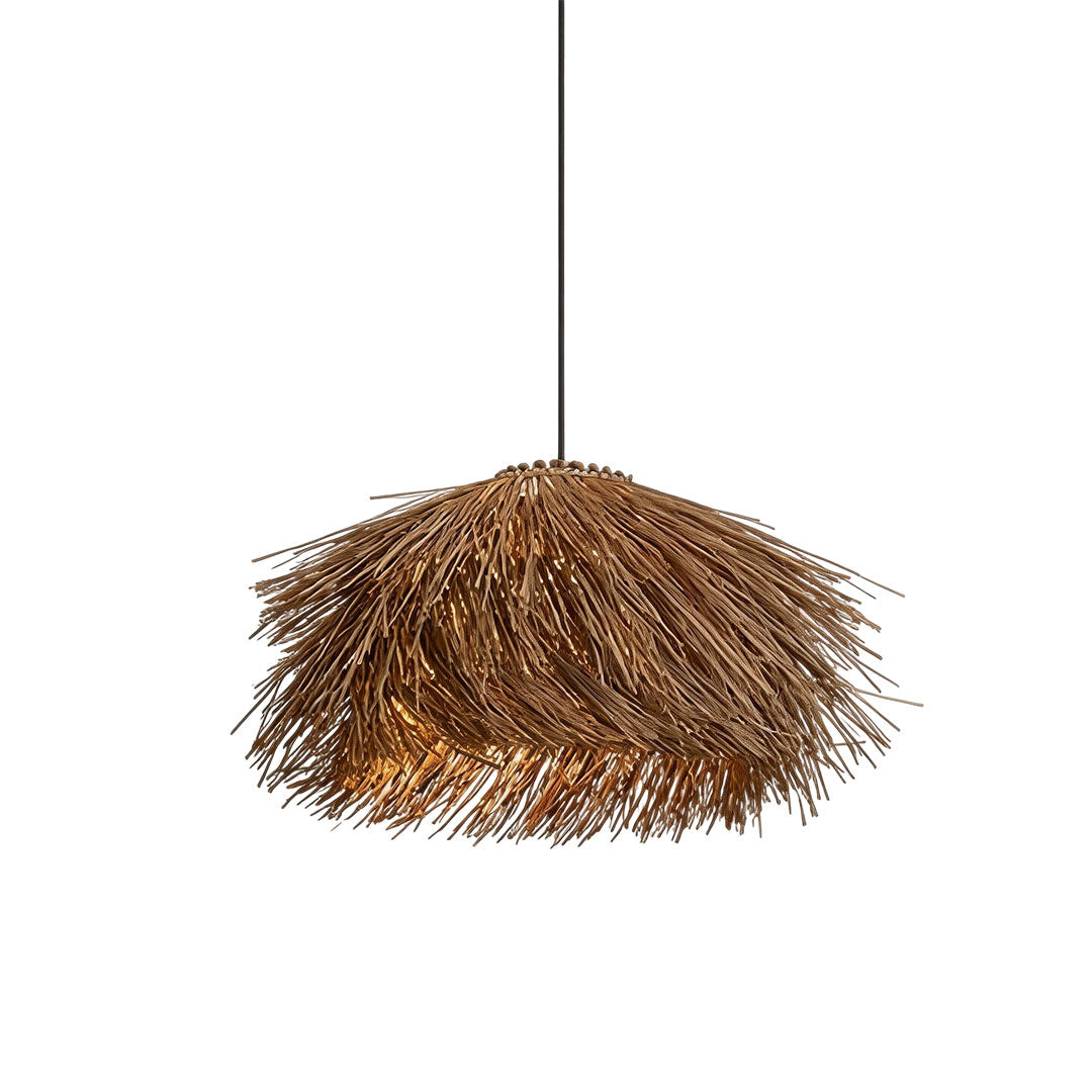 Straw Pendant Light Rustic Farmhouse Rattan Ceiling Light