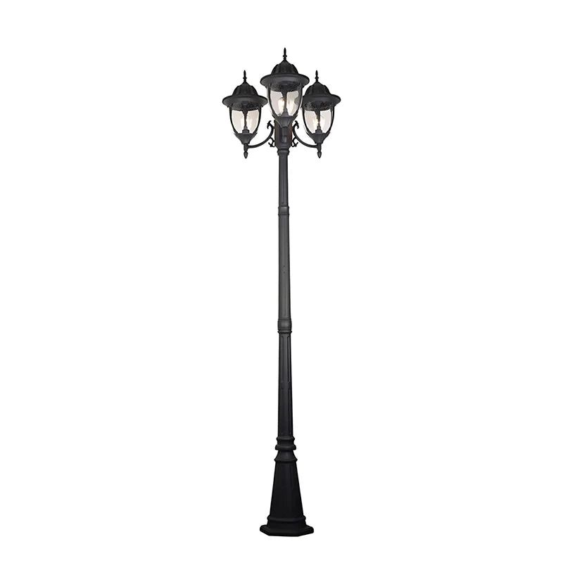 Street Lamp Post Lights Aluminum European-Style Three-Head Pole Light