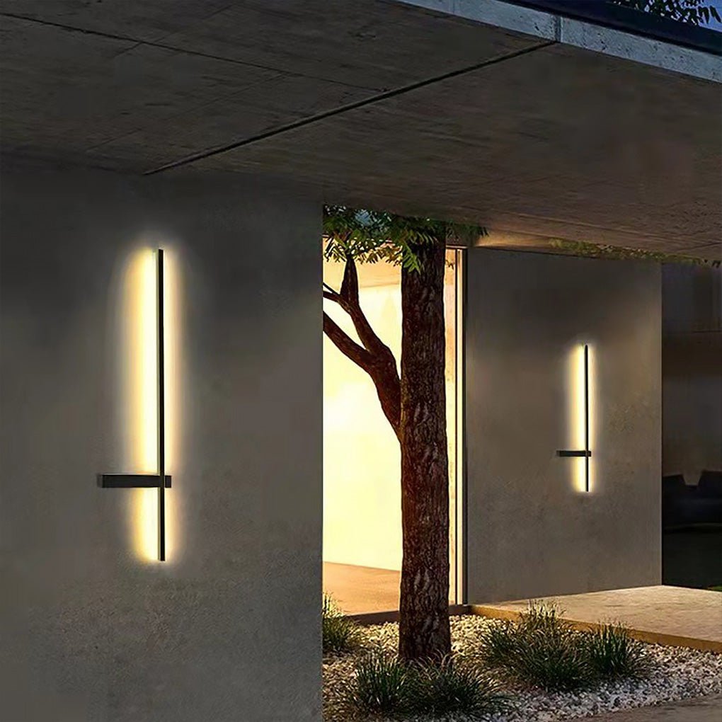Strip Wall Lighting Modern Linear LED Waterproof Black Light