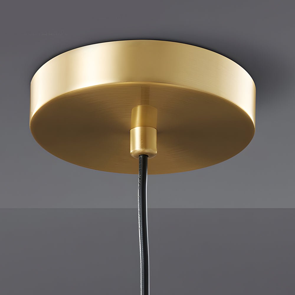 Brass Flared Pendant Light Modern Elegant LED Ceiling Fixture for Home