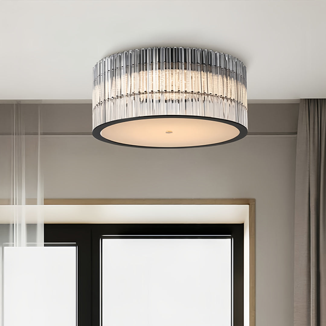 Crystal Flush Mount Ceiling Lights Modern Minimalist Glass Light