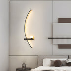 LED Curved Wall Light Modern Elegant Fixture for Home and Living Room