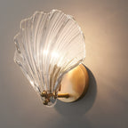 Seashell-Shaped Glass Wall Lamp Elegant Modern LED Decorative Fixture