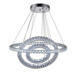Luxury Crystal LED Chandelier 3-Tier Geometric or Stacked LED Pendant light