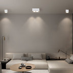 Square Recessed Downlight Minimalist Adjustable Iron Light