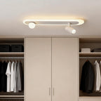 Surface Mounted Spotlights Modern Streamlined Oval Ceiling Light