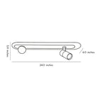 Surface Mounted Spotlights Modern Streamlined Oval Ceiling Light