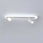 Surface Mounted Spotlights Modern Streamlined Oval Ceiling Light
