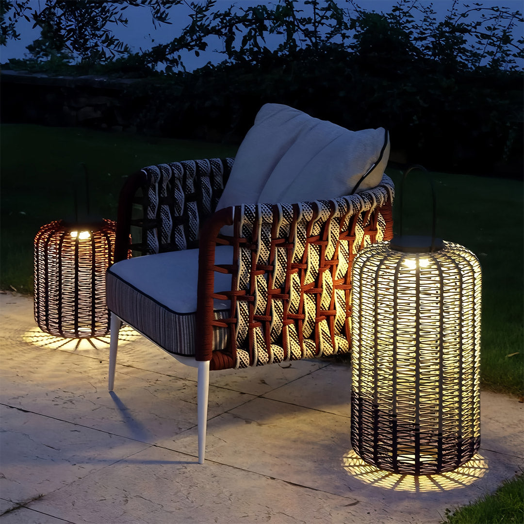 Outdoor LED Lantern Waterproof Woven Minimalist Decorative Lights
