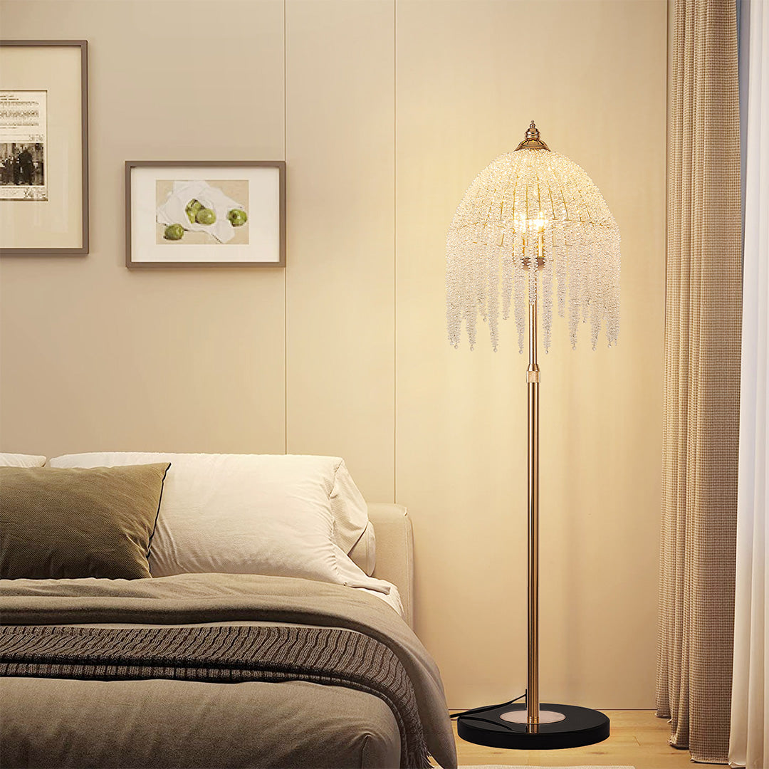Floor Crystal Lamps LED Decorative Luxury Hardware Light