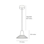 Glass Cone Pendant Light Nordic Art Minimalist Ceiling Light